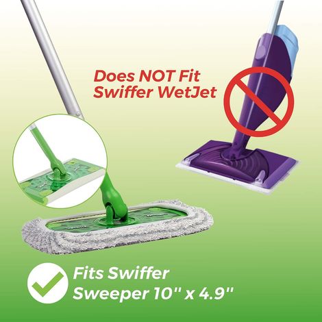 Geeignet Für 4er-packs Wiederverwendbarer Wischtücher, Kompatibel Mit Dem Swiffer Sweeper, Robuster Mikrofaser-wischmoppbezug Zur Reinigung Verschiedener Oberflächen, Nass Und Trocken.