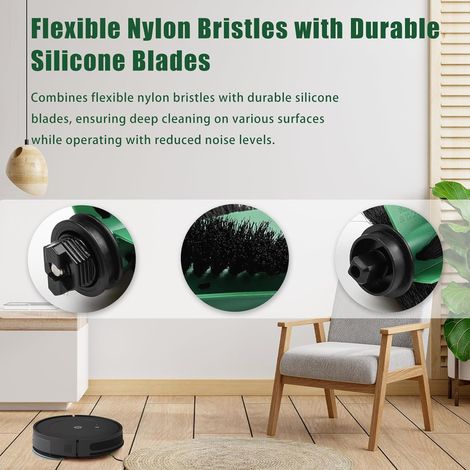 Geeignet Für Zubehör Für Den Irobot Roomba 105 Vac/105 Combo Saugroboter: Rotierende Bürste, Seitenbürste Und Filter.