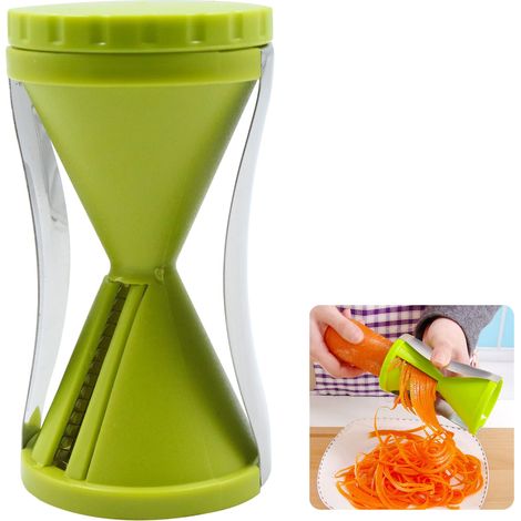Gemüsespiralschneider – Manueller Multifunktionsschneider Für Spaghetti, Karotten, Gurken, Zucchini, Spargel, Blattgemüse, 1 Stück