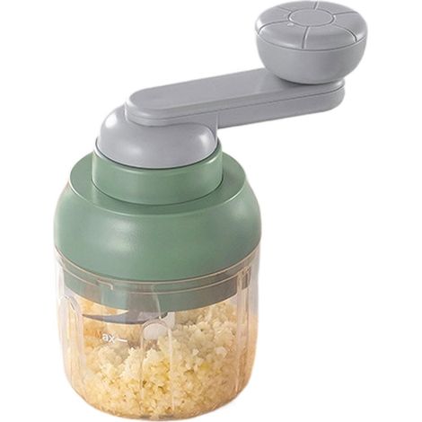 Gemüseschneider, Tragbarer Küchenzerkleinerer, Kompakter Edelstahl, Gemüseschneider, Knoblauchpresse, Multifunktional. Ideal Für Die Zubereitung Von Obst, Nüssen Und Salaten. Abmessungen: 13,5