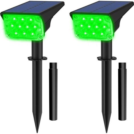 Grüne Solar-weihnachtsleuchte – Ideal Für Gärten, Wege, Höfe, Pools, Terrassen Usw. – 2er-pack