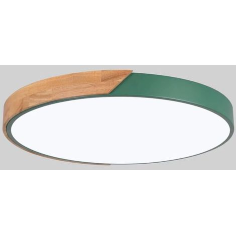 Grüne Led-deckenleuchte – Geeignet Für Schlafzimmer, Wohnzimmer, Hotels, Büros Usw. – 1 Stück, 30 Cm, 18 W, Warmweißes Licht