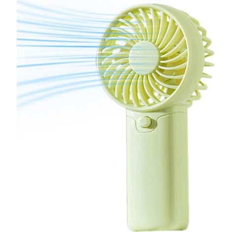 Kleiner, Tragbarer, Batteriebetriebener Ventilator – 12,7 Cm (5 Zoll), Leise, Kabellos, Für Bett, Camping Und Outdoor-aktivitäten, Batterielos (grün)