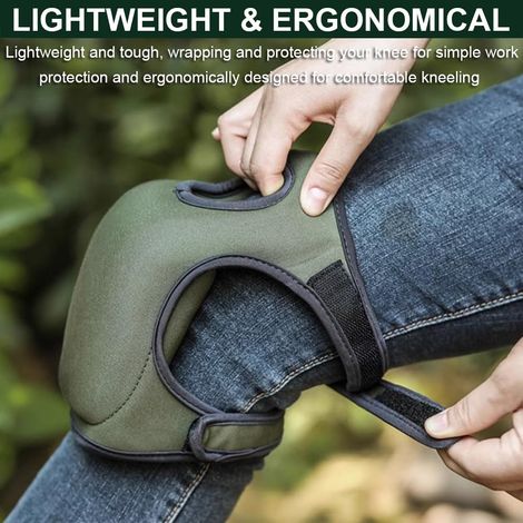 Knieschoner Für Gartenarbeit, Weiche Neopren-knieschoner Für Bauarbeiter, Arbeitsknieschoner Für Frauen Und Männer, Knieschoner Für Dachdecker (grün)