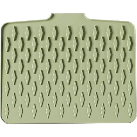 Küchenmatte – Geschirrtuch Für Spüle Und Wasserhahn. Hergestellt Aus Rutschfestem Und Saugfähigem Silikon, Ideal Für Bad, Wc, Bar, Küche Und Als Geschirrspülzubehör.
