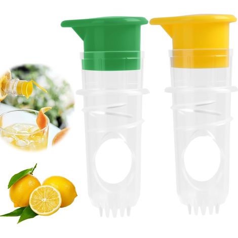 Manuelle 2-schnecken-zitruspresse – Tragbarer Entsafter Für Limetten, Zitronen, Orangen Und Andere Zitrusfrüchte, Mit Integriertem Filter Und Auslaufsicherem Deckel