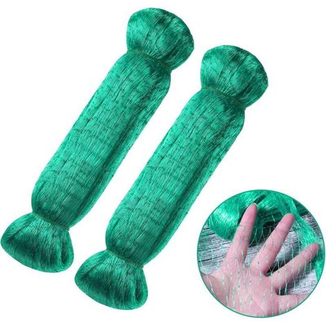 Nylon-vogelschutznetz Für Obstpflanzen, 2er-pack, 4 X 10 M, Grün