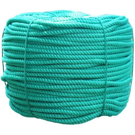 Nylonseil – 14 Mm (30 M) – Für Segeln, Camping, Tauziehen, Aufhängung Usw. – Grün
