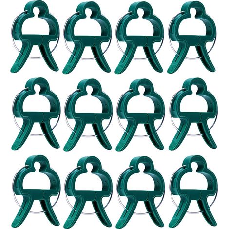 Packung Mit 20 Pflanzenclips: Kleine Gartenclips – Wiederverwendbare Stützclips, Die Speziell Zur Unterstützung Der Stängel Von Kletterpflanzen Wie Blumen, Ranken Und Gemüse Entwickelt Wurden.