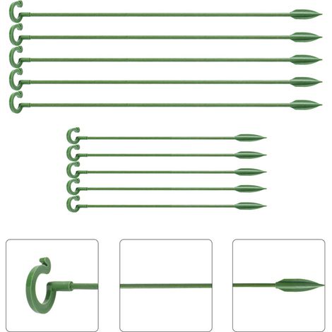 Packung Mit 50 Pflanzenstützen – Stabile Fiberglasstützen – Orchideenstützen – Wachstumsstützen – 37 Cm