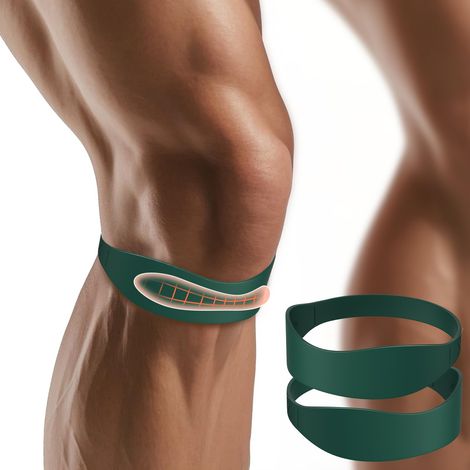 Patellarsehnenbandage – 2-teiliges Set – Stützband Für Die Patellarsehne – Geeignet Bei Knieschmerzen Und Sehnenentzündungen, Kniebandage Für Männer Und Frauen, Geeignet Für Fußball Und Basketball