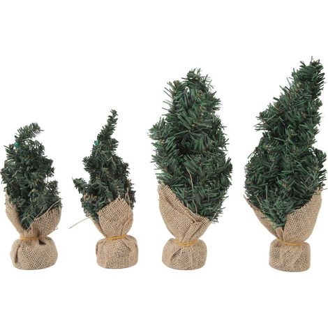 Realistischer Weihnachtsbaum, 4-teilig, Für Basteldekorationen, Schaufenster, Resorts