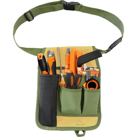Robuste Werkzeugtasche Mit Gürtelclip – Verstellbare Arbeitsschürze Für Elektriker, Schreiner, Techniker, Bauarbeiter Und Gärtner – Strapazierfähiger Organizer Für Damen Und Herren – Com