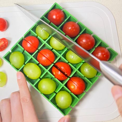 Tomatenschneider Für Trauben Und Kirschtomaten, Halbiert Oder Viertelt, Lebensmittelecht, Spülmaschinenfest, Obsthalter, Geeignet Für Salate, Kinder, Babys Und Mehr.