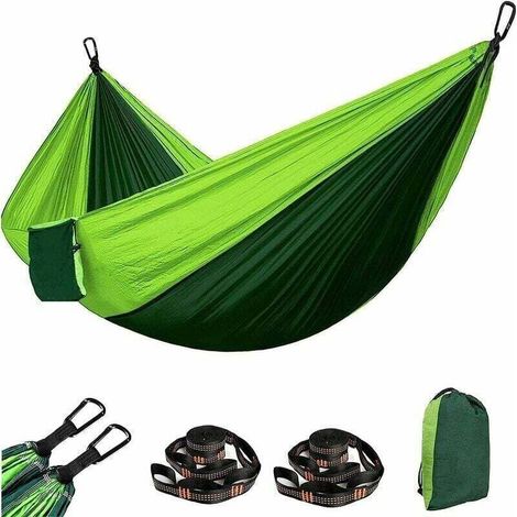 Ultraleichte, Tragbare Hängematte Aus Wasserdichtem Nylon, Tragkraft 1-2 Personen, Max. 300 Kg (270 X 140 Cm), Für Garten, Reisen, Camping Und Wandern, Von Debuns