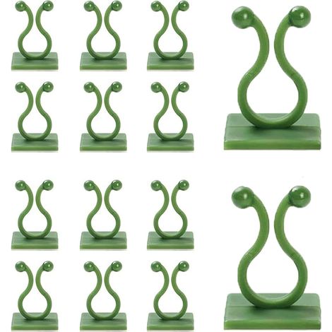 Wandclips Für Kletterpflanzen (100er-packung) — Pothos-stützen, Große Größe (4 X 2 Cm) — Starker Klebstoff — Unsichtbare Gartenbefestigungen