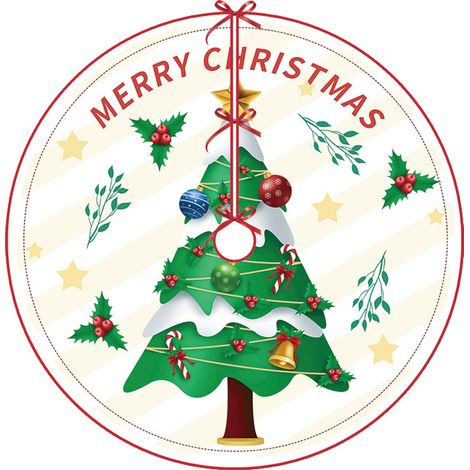 Weihnachtsbaumdecke 90 Cm - Weihnachtsmatte - Weihnachtsbaummuster - Weihnachtsdekoration - Baumdecke - Weihnachtsbaum