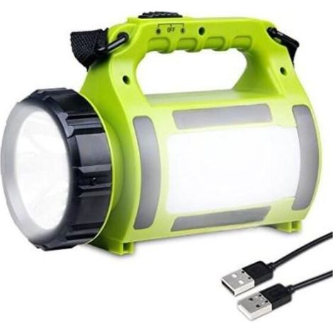 Wiederaufladbare, Wasserdichte Led-taschenlampe, 2600 Mah Cree Led, 3-in-1-funktion, Leistungsstarker, Tragbarer Camping-scheinwerfer, Taschenlampenlaterne Mit Usb-kabel Für Wanderungen