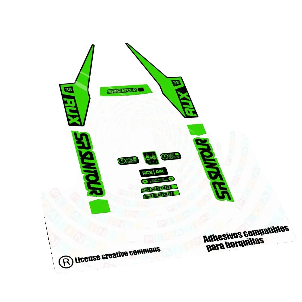 Aufkleber, Anpassbare Designs, Langlebiges Vinyl, Grün Fluor