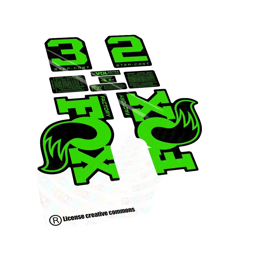 Aufkleber, Selbstklebendes Vinyl, Langlebiges Design, Fluor Grün