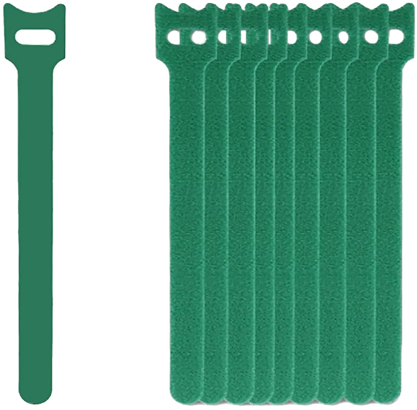 Wiederverwendbare Kabelbinder, Langlebiges Nylon, Vielseitige Verwendung, Grün, 200pcs
