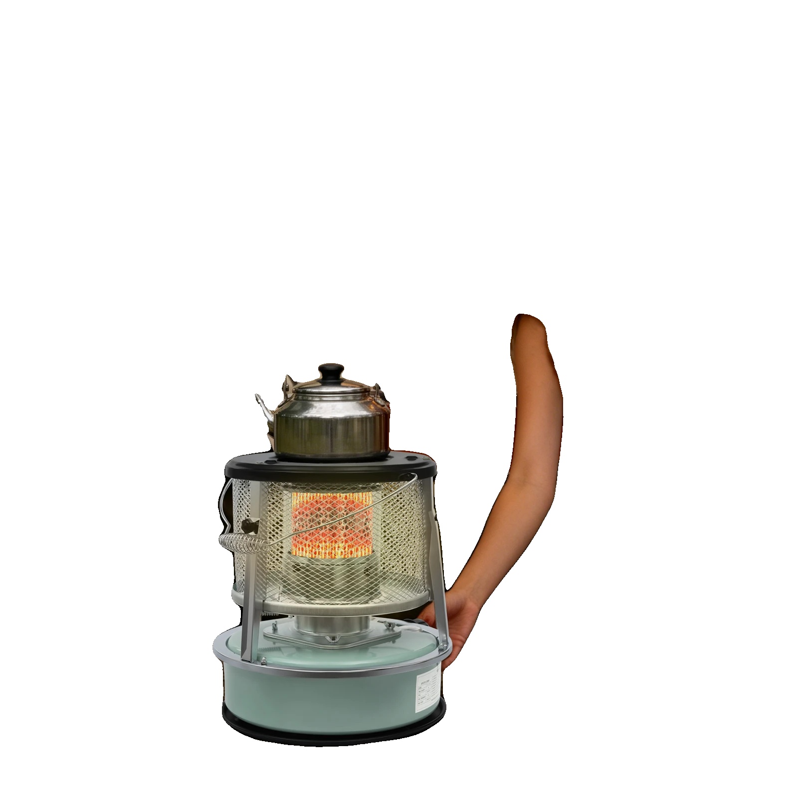 Tragbarer Kerosinheizer, Leistung 2600w, Kapazität 4,6l, Heizbereich 10-15m², Maximale Wärmeleistung 9000btu, Höhenverstellbar 35,5-41cm