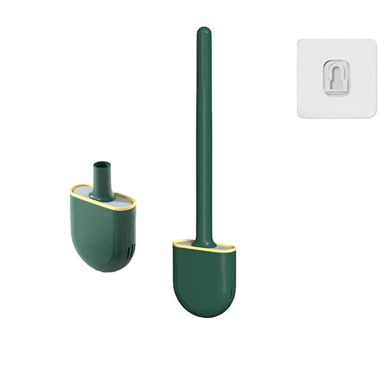Toilettenbürste, Ergonomischer Griff, Hygienisches Design, Stil2 Grün