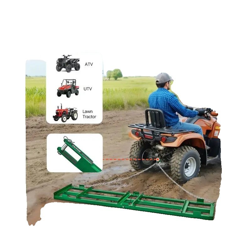 Zugfähiger Auffahrts-rasentrimmer, 2435 Mm X 500 Mm, 1830 Mm Stangen Und Kette, Kompatibel Mit Mtb Und Utv, Leichtes Design, Robuste Stahlkonstruktion