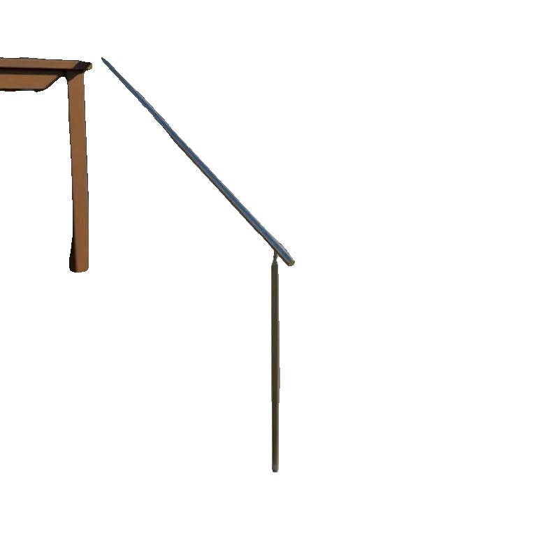 Treppenhandlauf, Edelstahl Außenhandlauf, Doppelte Stützdesign, Armeegrün
