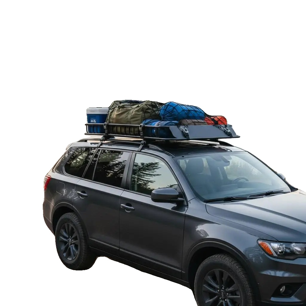 Auto-gepäckträger, Stahlkonstruktion, Universelle Passform, Armeegrün