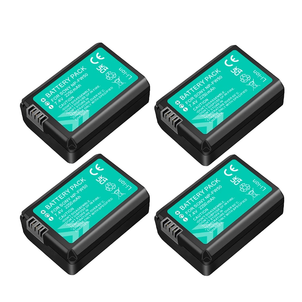 Batteriepack, Dual-ladegerät, Lcd-display, 4 Stück Batterie