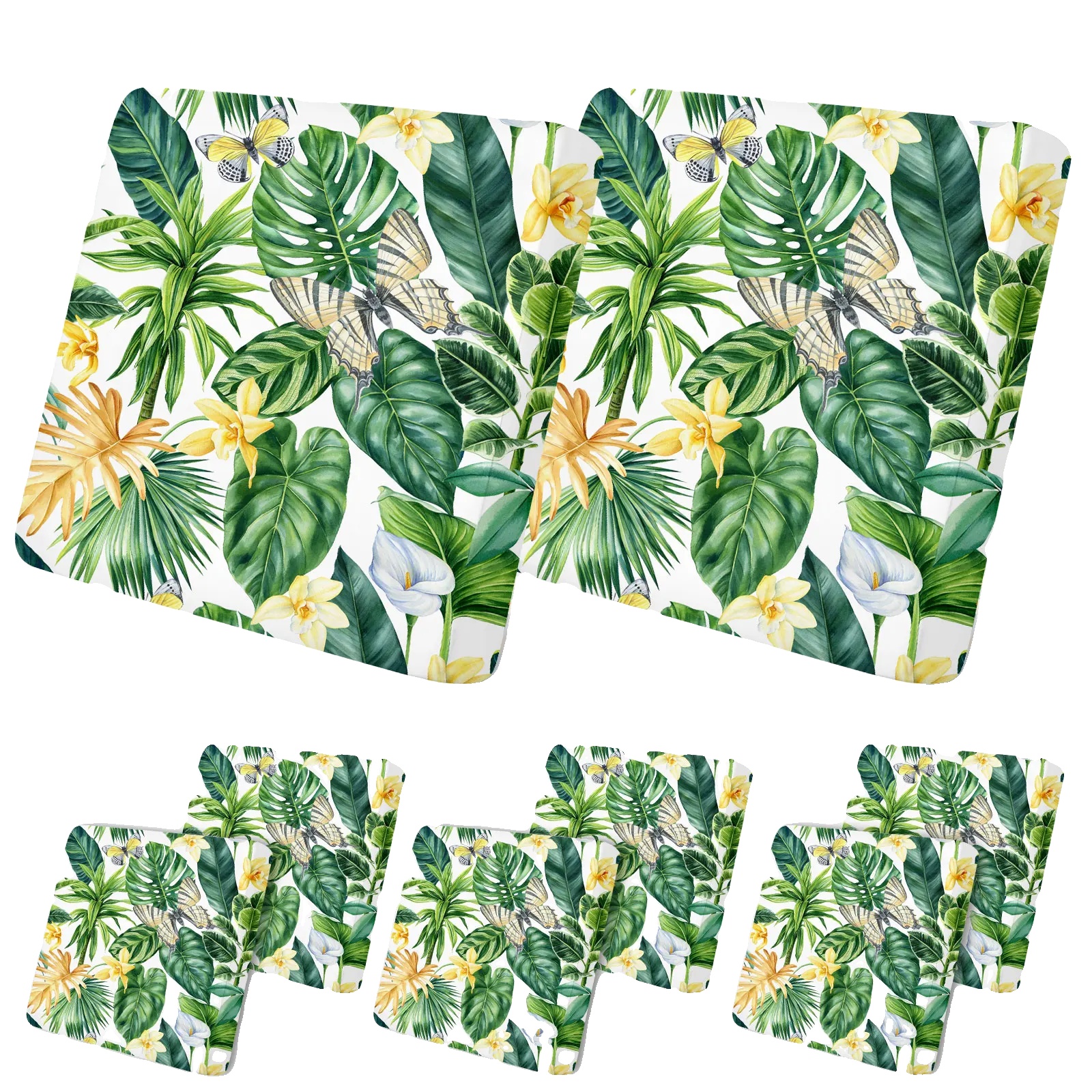 Patio-sofa-kissenbezug, Blumenmuster, Mehrere Bezüge Set, D