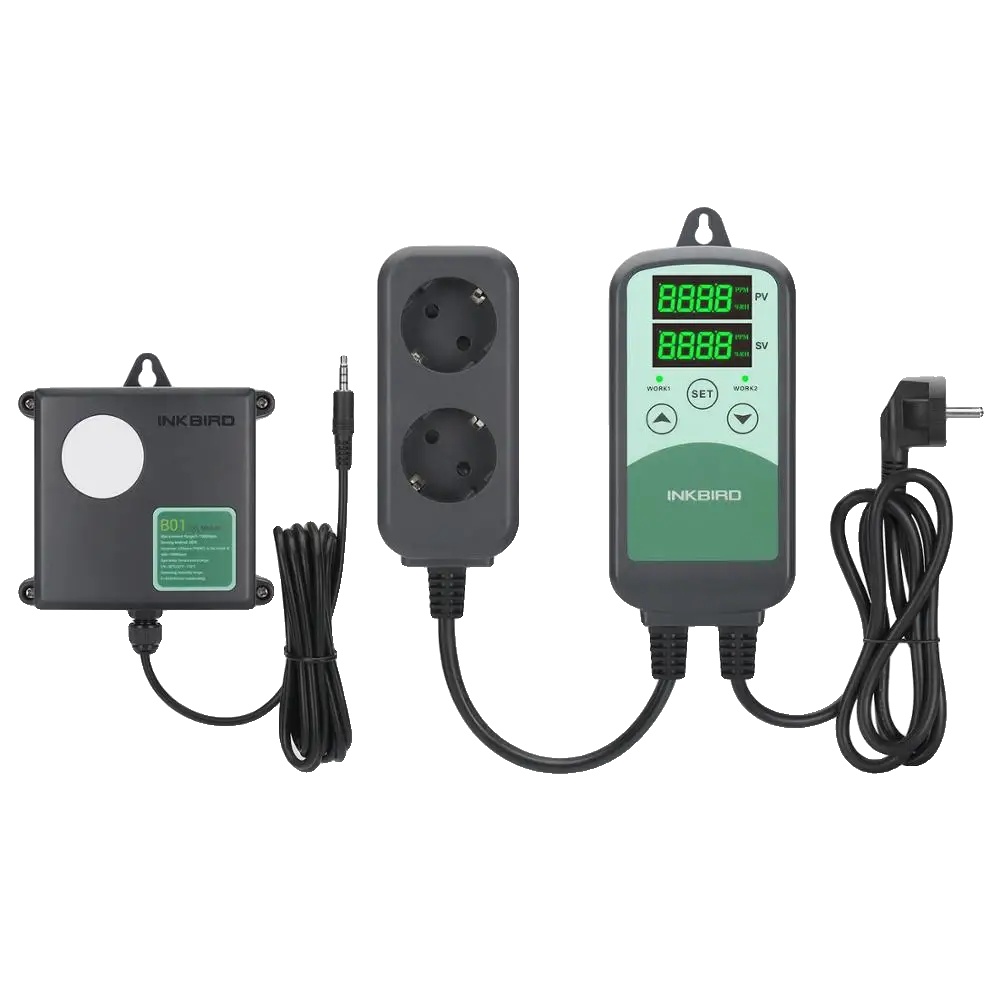 Co2-controller, Programmierbare Dual-relais, Digitales Display, Eu-stecker S01