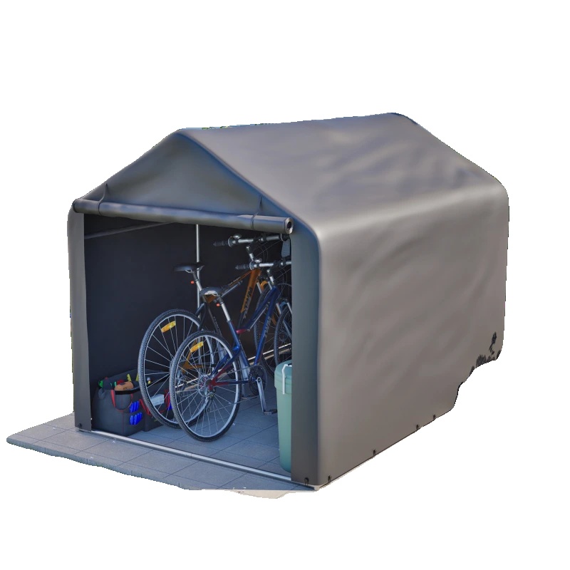 Fahrradgarage, Wetterbeständiges Material, Geräumiges Design, Armeegrün