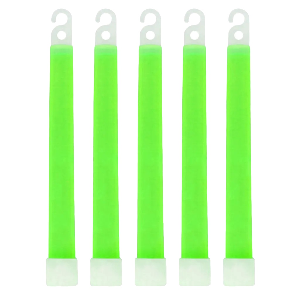 Leuchtstäbe, Notfallgebrauch Im Freien, Freihändiger Haken, 5pcs Grün