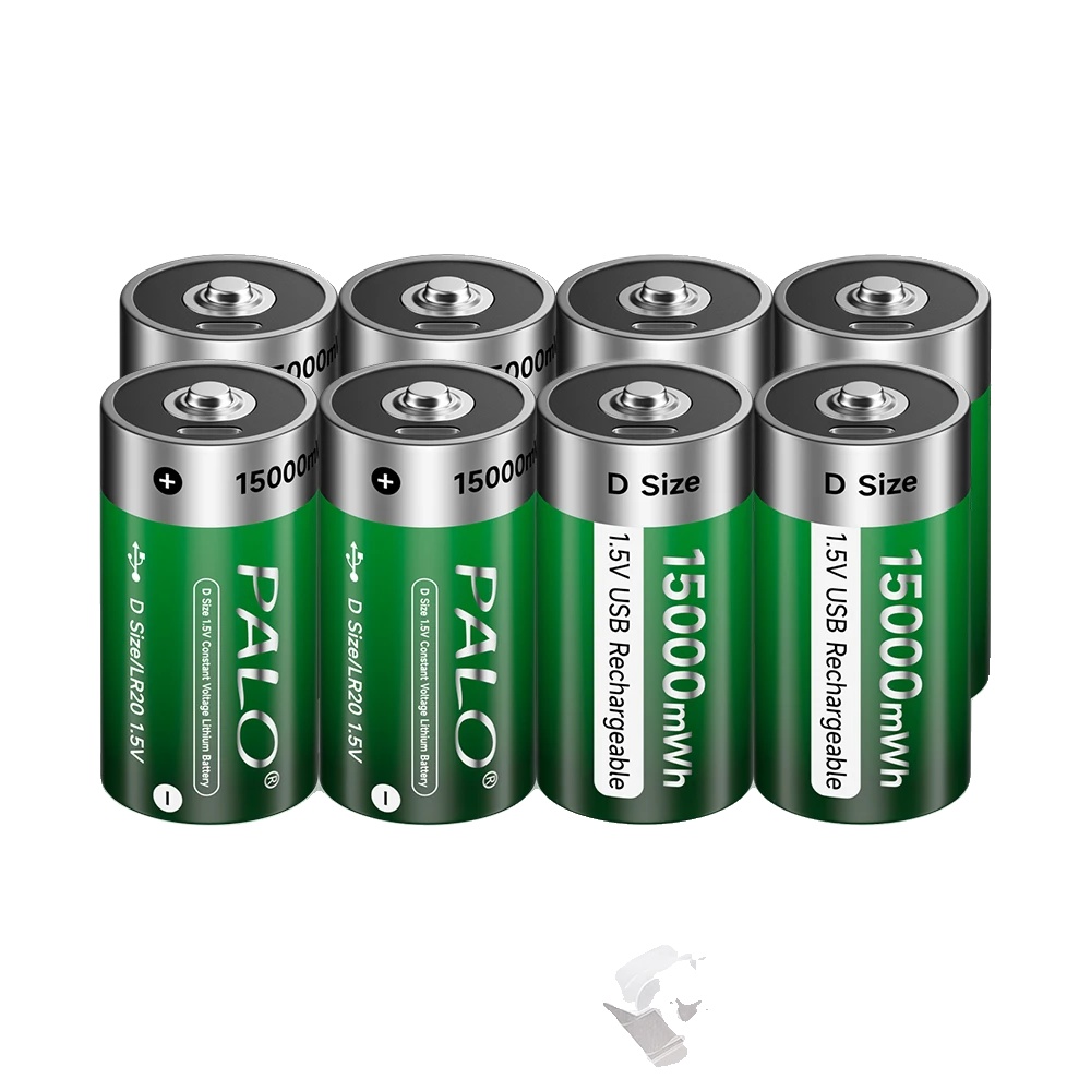 Wiederaufladbare Batterie, 15000mwh Kapazität, Usb Typ C Kompatibel, 8 Pcs Batterie