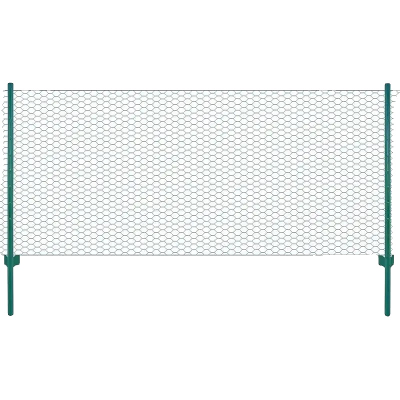 Kettengliedzaun, Verzinkter Stahl, Sicheres Außendesign, Grün