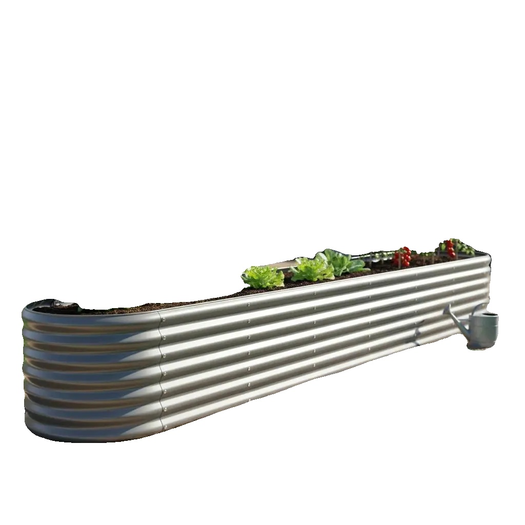 Hochbeet, Langlebiger Verzinkter Stahl, Platzsparendes Design, Armeegrün