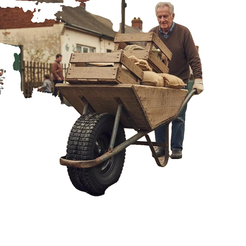 Schubkarrenreifen, Gummi-konstruktion, Universelle Kompatibilität, Armeegrün
