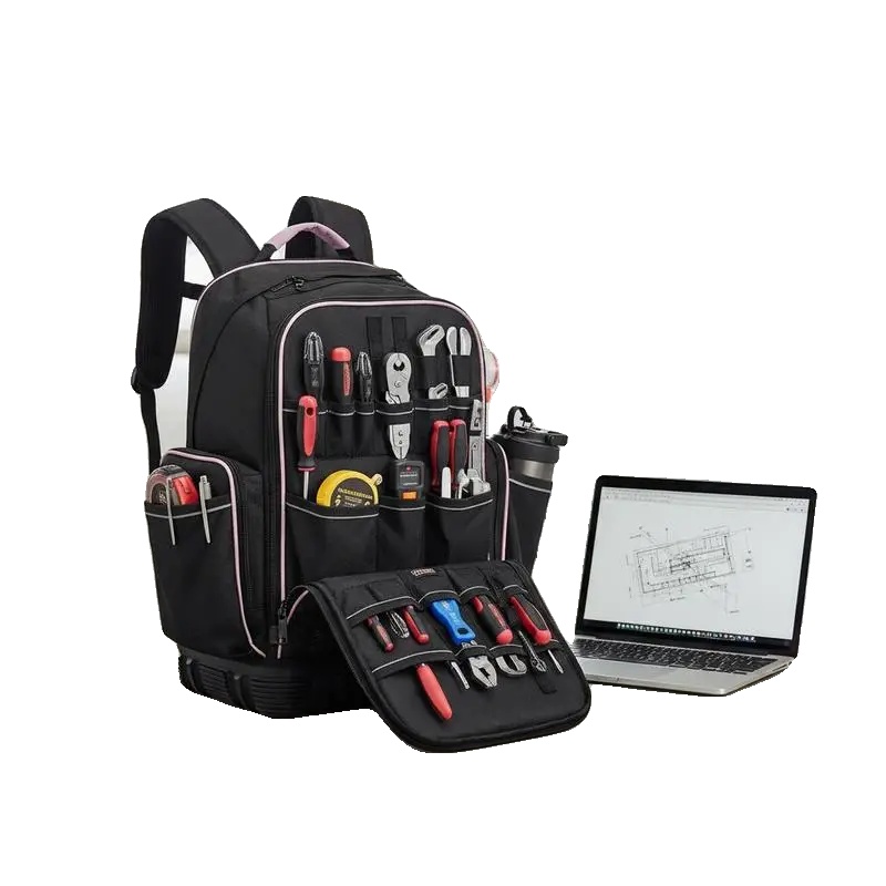 Werkzeug-rucksack, Strapazierfähiges Design, Großzügiger Stauraum, Armeegrün