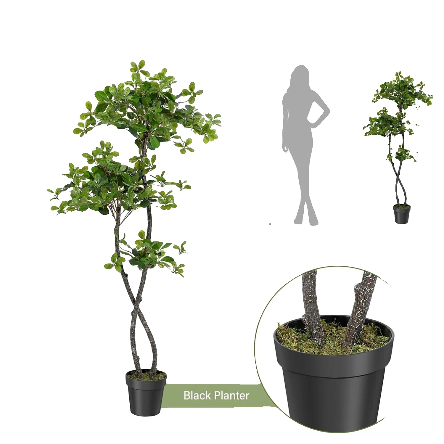 Künstlicher Olivenbaum, Lebensechtes Design, Einfache Pflege, 150cm