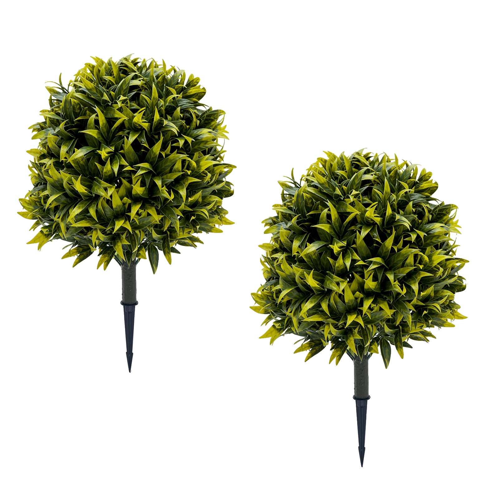 Künstliche Zedern-topiary-ballbäume, 24 Zoll Höhe, Uv-beständiges Material, Geeignet Für Den Außenbereich, Perfekt Für Die Wohnkultur,