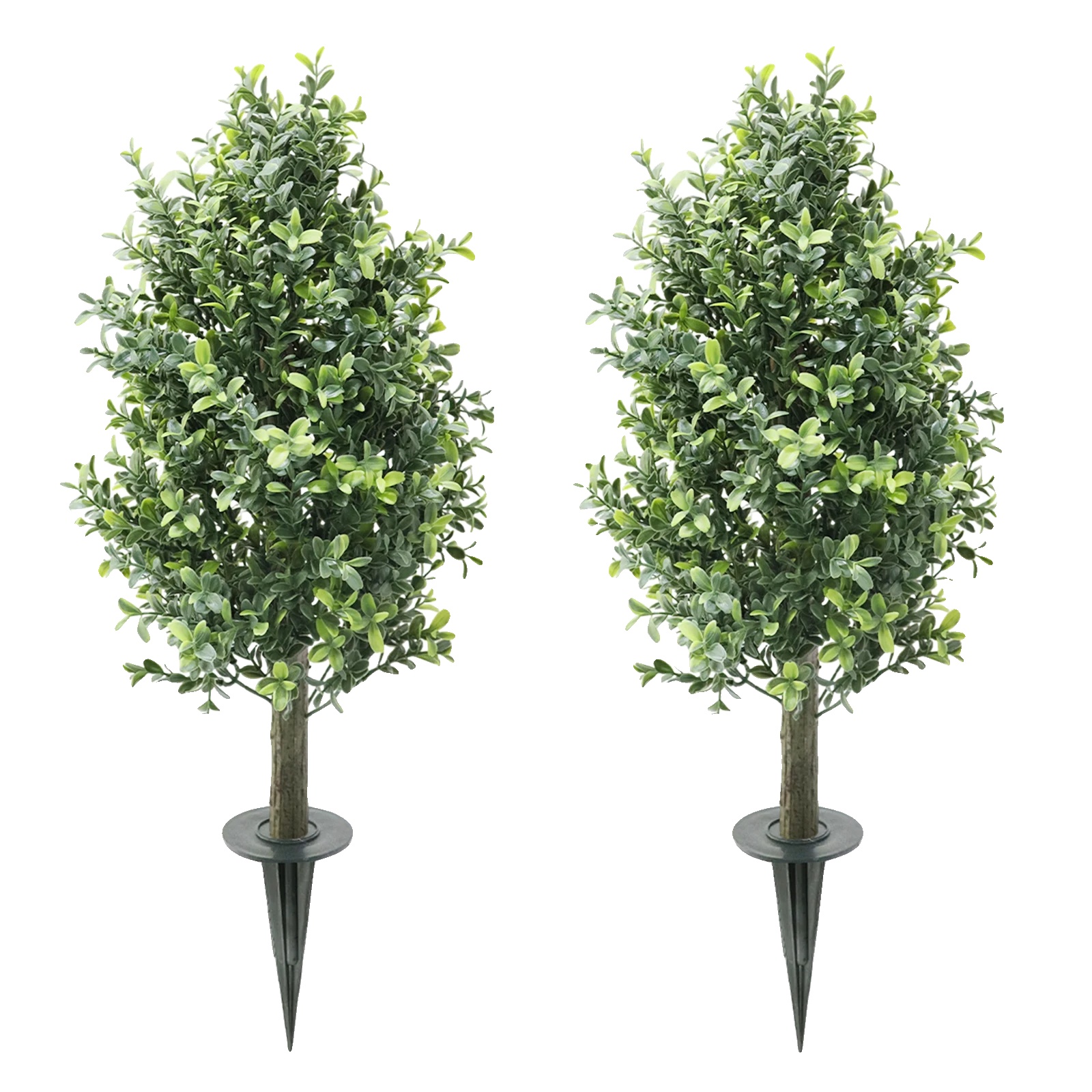 Künstliche Topiary-sträucher, Lebensechte Außendekoration, Pflegeleicht, Grün-a, 70cm