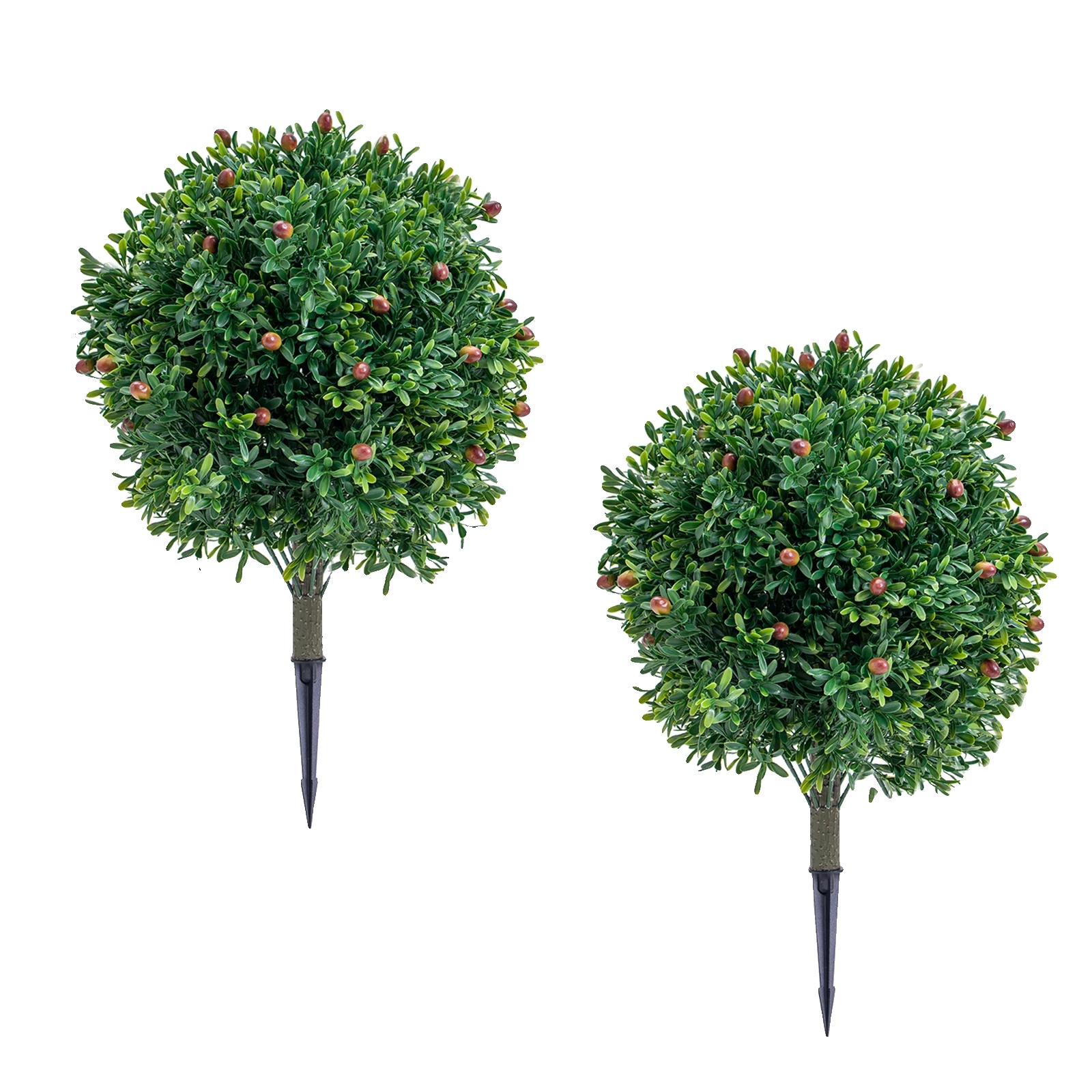 Künstliche Topiary-kugeln, Polyester-material, 30 Cm Durchmesser, Für Den Außenbereich, Baumstil, Wohnkultur