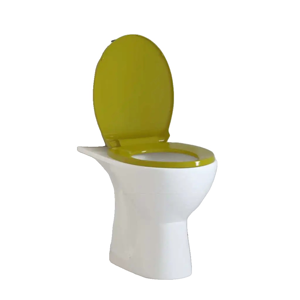 Toilettensitz, Soft-close-mechanismus, Langlebiger Kunststoff, Armeegrün