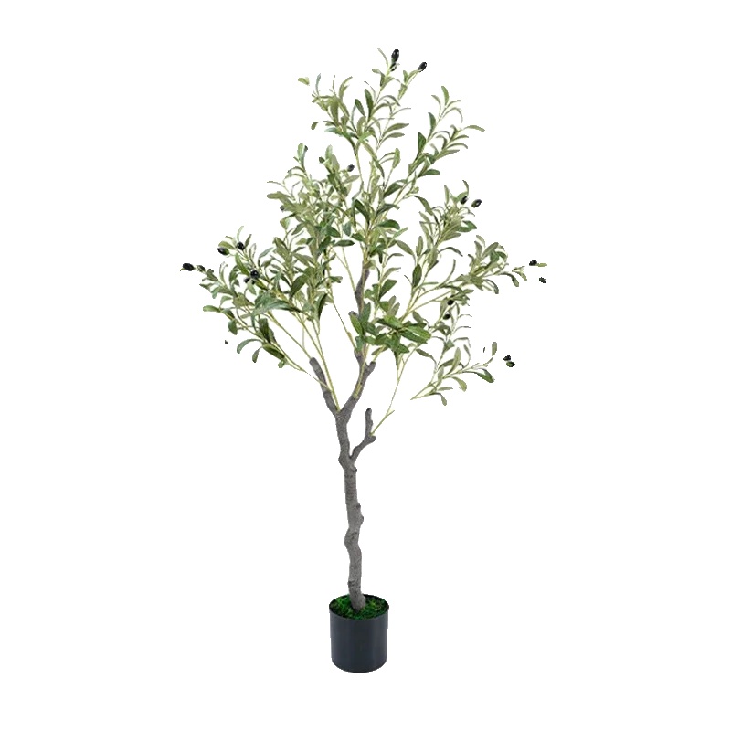 Künstlicher Olivenbaum, Lebensechtes Design, Für Innen- Und Außenbereich, 120cm