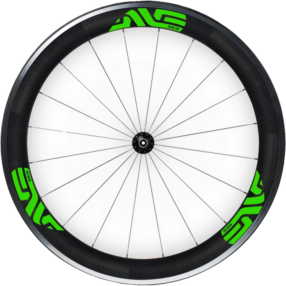 Fahrradreifenaufkleber, Hochwertiges Vinyl, Einfache Anwendung, Grün Fluor