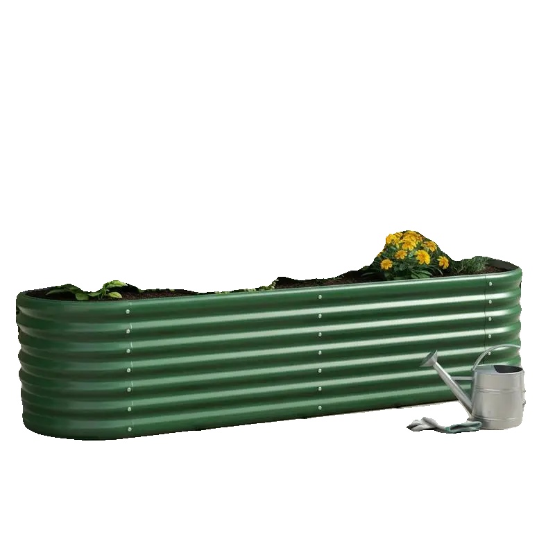 Gartenbeet, Verzinkter Stahl, Wetterfest, 152 X 40 X 36 Cm