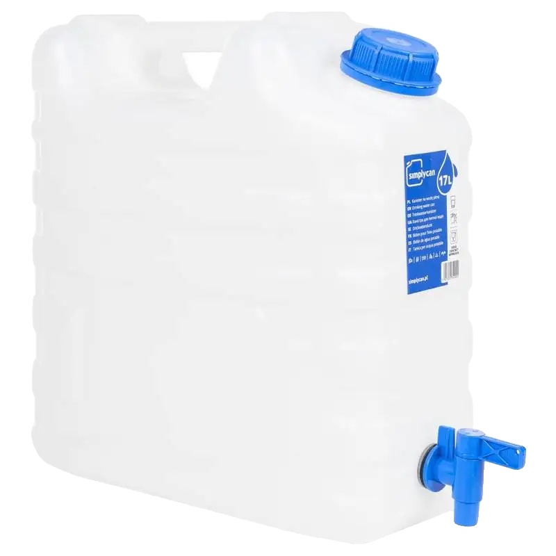 Wassertank, 15 Liter Kapazität, Klares Kunststoffdesign, Armeegrün