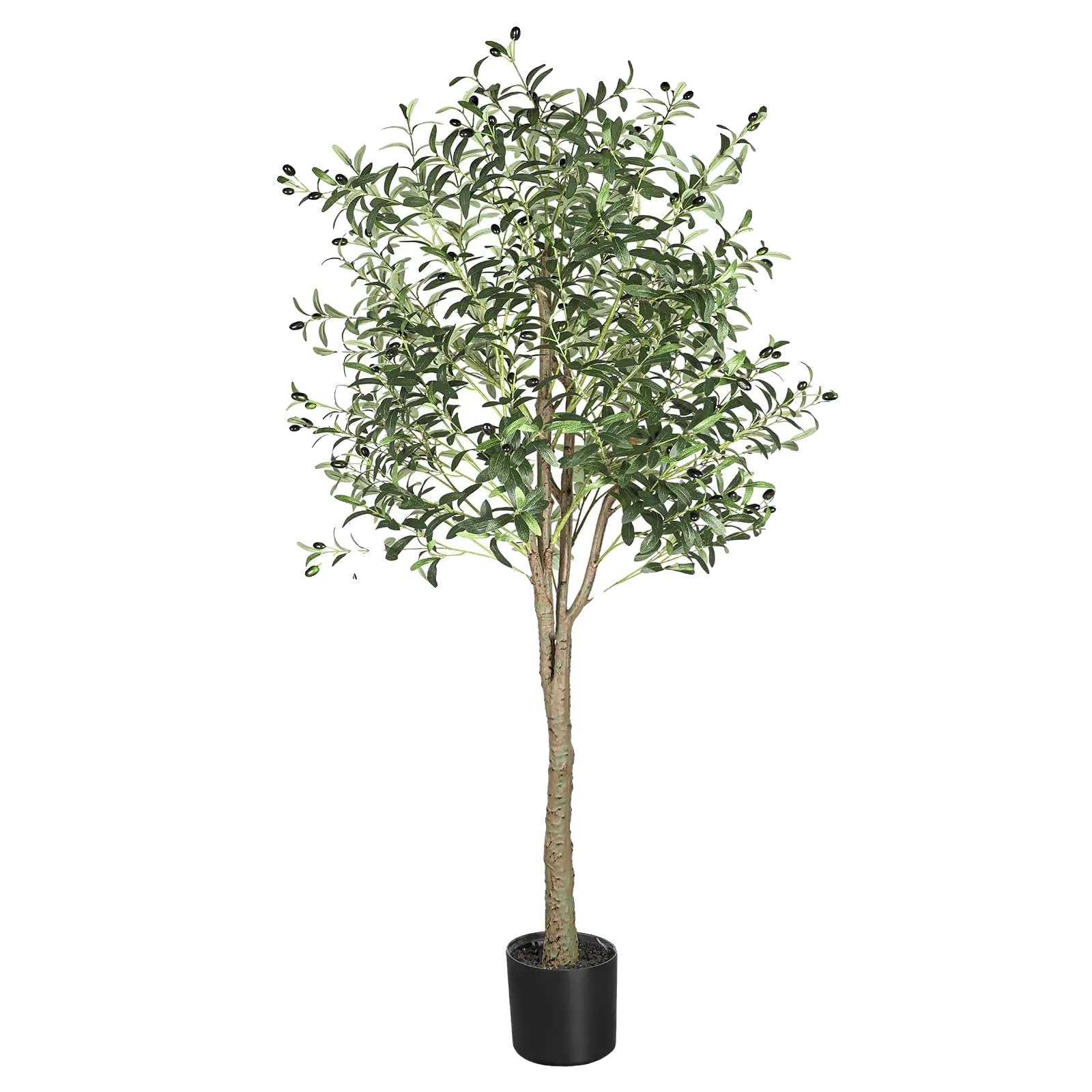 Künstlicher Olivenbaum, 180 Cm Höhe, Innengebrauch, Baumstil, Bodenplatzierung, Polyester-material